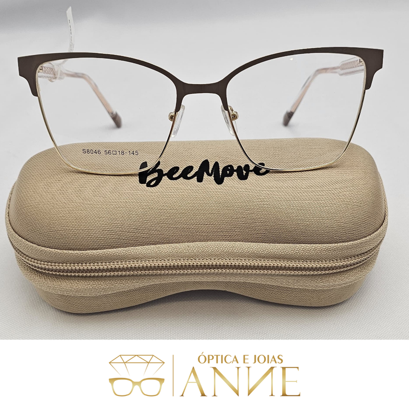 ÓCULOS BEEMOVE CLIPON METAL FEMININO