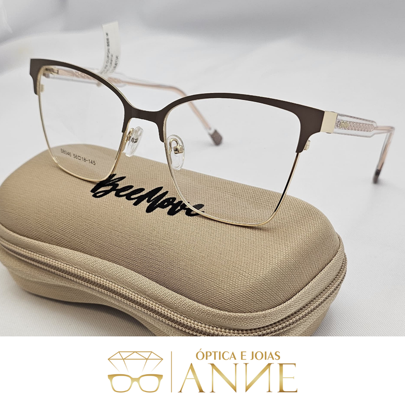ÓCULOS BEEMOVE CLIPON METAL FEMININO